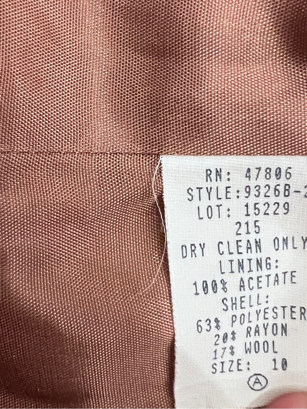 Vintage Oleg Cassini Blazer Double Breasted Size 10 - Picture 6 of 7